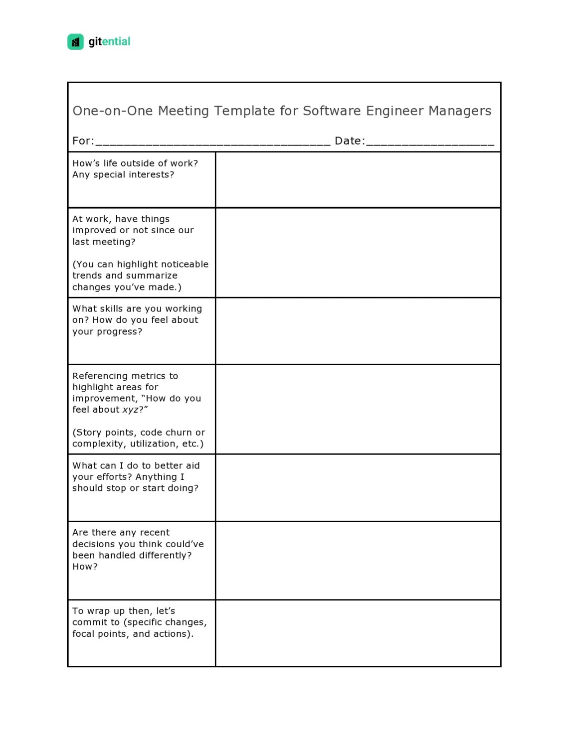 Best One to One Meeting Templates (% Free)