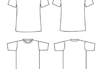 Blank Tee Shirt Template For Customized Designs