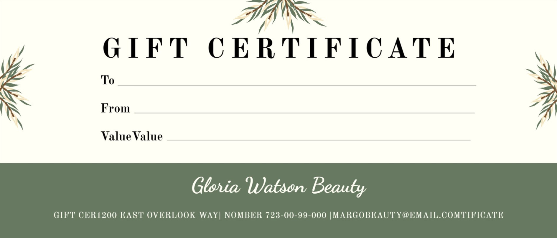 Design Gift Certificate Template - Mediamodifier