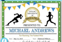 Track And Field Certificate Templates: Free And Customizable Options