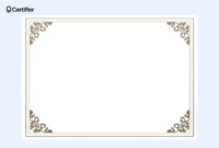 Elegant Free Printable Certificate Border Templates For Professional Recognition