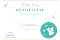 Free Tooth Fairy Certificate Template: A Formal Document For Children’s Milestones