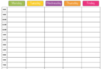 Hourly Agenda Template For Formal Meetings