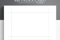 4×6 Note Card Template: A Formal Guide