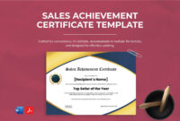 Sales Certificate Template: A Professional Document For Recordkeeping